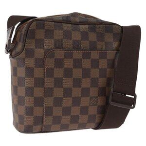 Authentic LOUIS VUITTON Damier Ebene Olaf PM Shoulder Bag N41442 LV